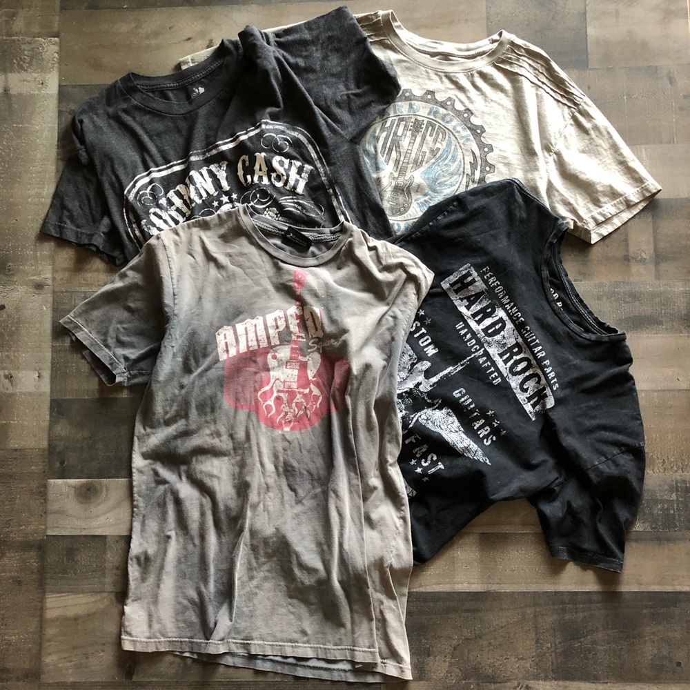 Hard Rock Cafe Fender Guitar Johnny Cash T-shirts